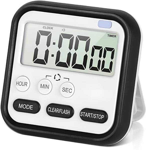 FLOXIT Digital Kitchen Timer with Mute/Loud Alarm Switch ON/Off Switch & Alarm Digital Kitchen Timer