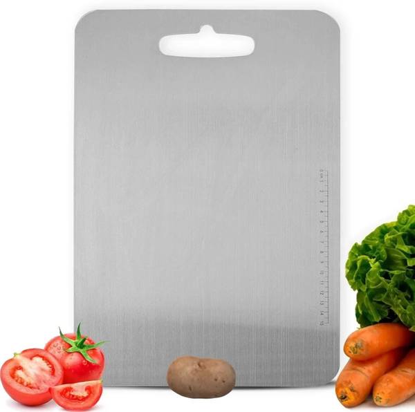 Ardent Ardent Non-Slip Stainless Steel Chopping Board (20 x 30 CM) Kitchen Tool Set
