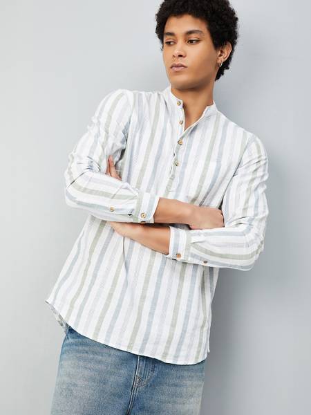MAX Men Striped A-line Kurta