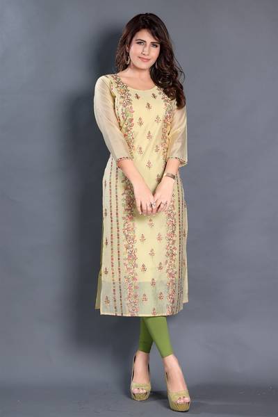Dream & Dzire Women Embroidered Straight Kurta