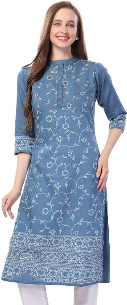 Meher Impex Women Floral Print Straight Kurta