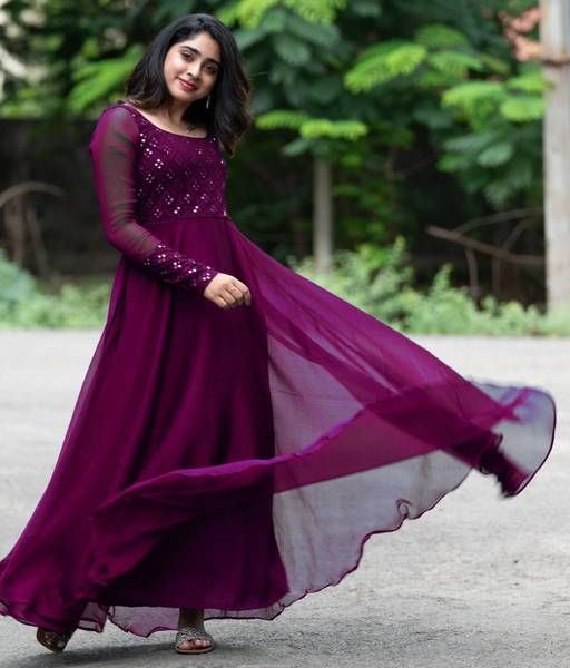 Rebikatrendz Women Embellished Gown Kurta