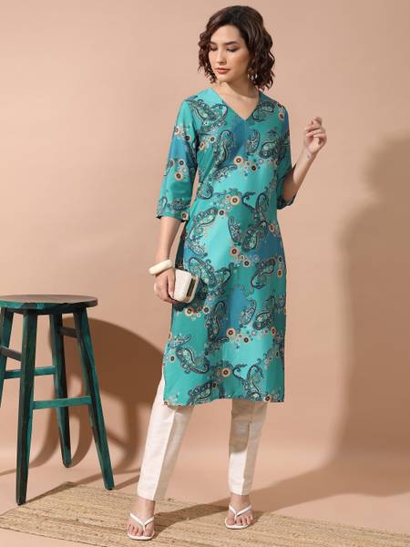 KETCH Women Printed Straight Kurta