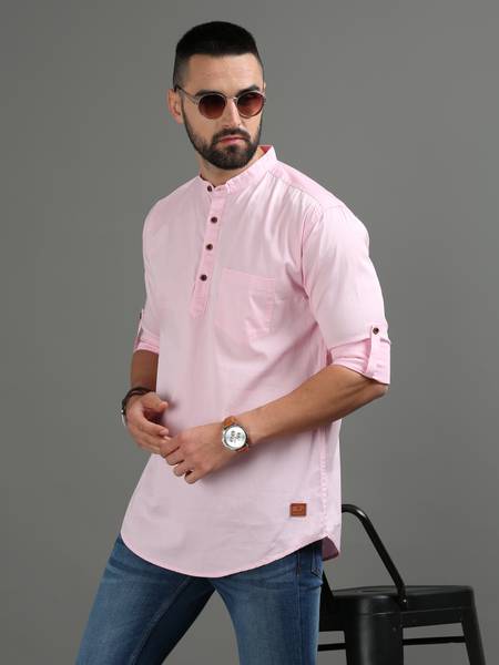 tallwalker Men Solid Straight Kurta