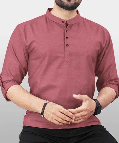 VeBNoR Men Solid Straight Kurta