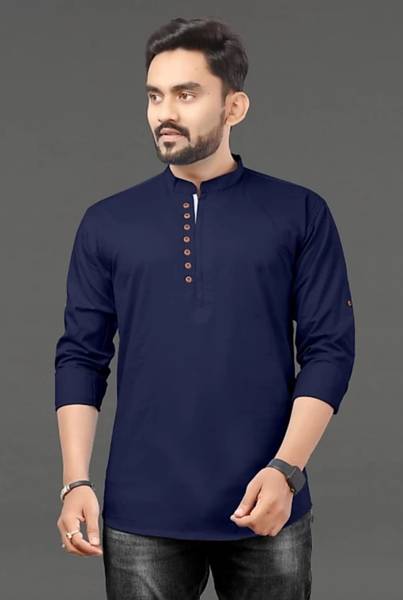 Nofilter Men Solid Straight Kurta