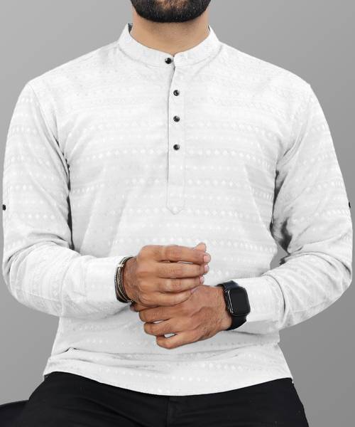 VeBNoR Men Striped Straight Kurta