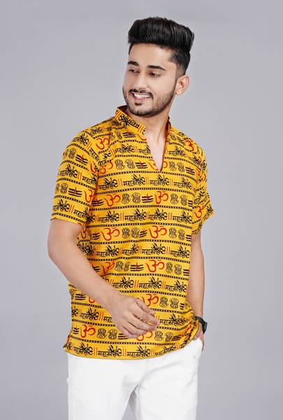 Fab kalakriti Men Printed Ethnic Dress Kurta