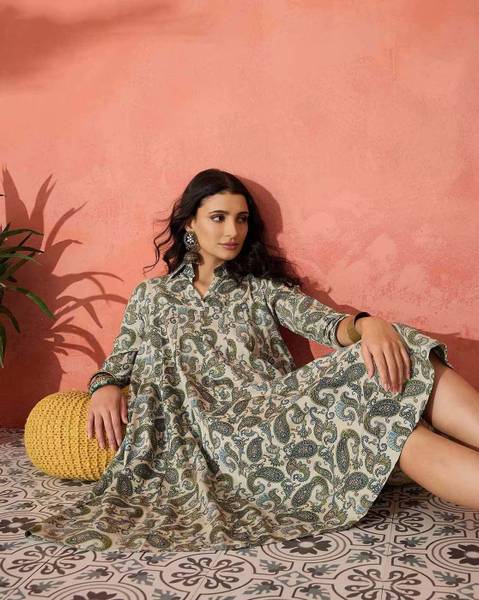 RILAKE Women Printed Anarkali Kurta