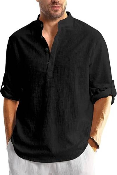 Yugnik Men Solid Straight Kurta