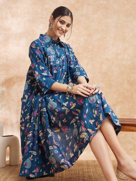 RILAKE Women Printed Anarkali Kurta