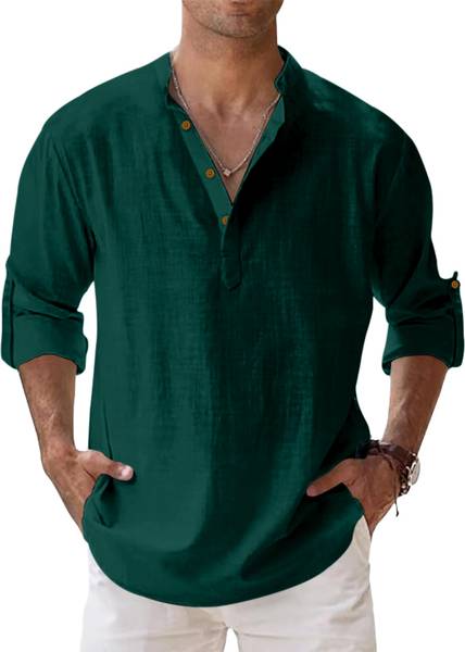 SHOPYCLICK Men Solid Straight Kurta