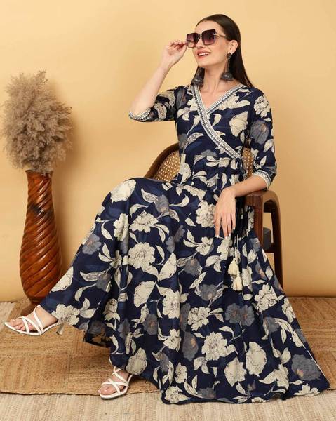 Sa Rasa Women Printed Anarkali Kurta