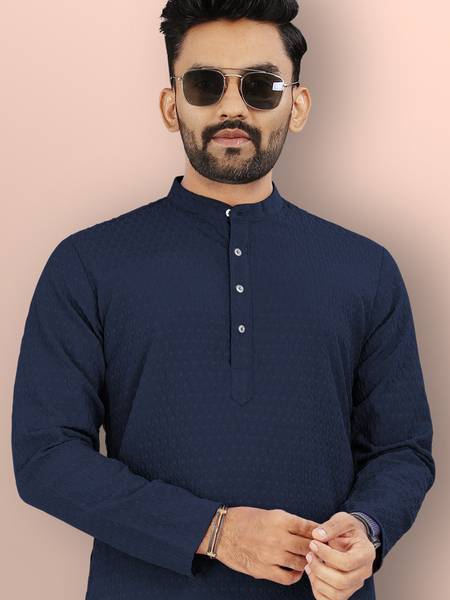 VeBNoR Men Solid Straight Kurta