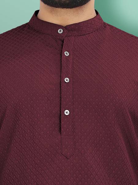 VeBNoR Men Solid Straight Kurta
