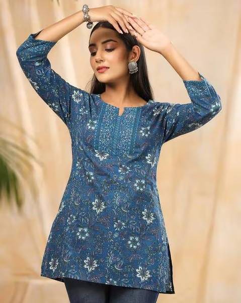 Honeycrafts Women Printed Straight Kurta