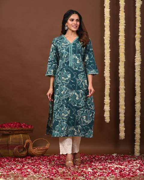 Rimeline Fashion Women Printed A-line Kurta