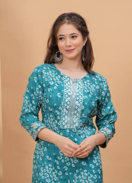 Tabeedah Women Embroidered Straight Kurta