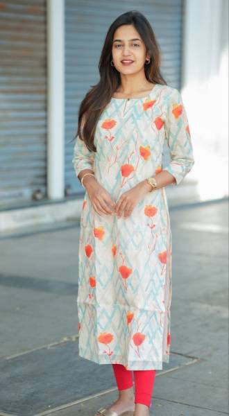 MVFASHIONHUB Women Printed A-line Kurta