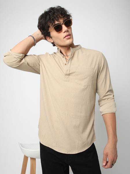 VASTRADO Men Striped Straight Kurta