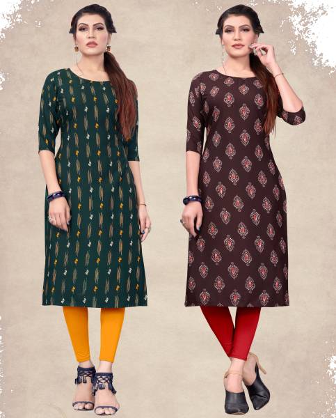 DSK STUDIO Women Printed Straight Kurta