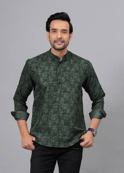 ELEPANTS Men Printed Straight Kurta