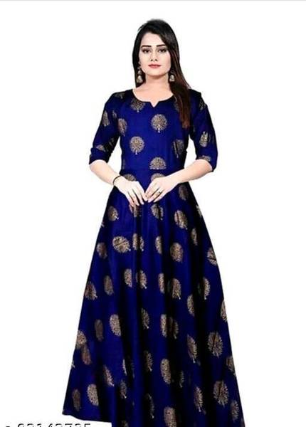 Kunj Creation Women Printed Anarkali Kurta