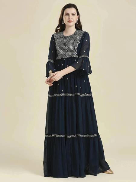 Madhuram Women Embroidered Anarkali Kurta