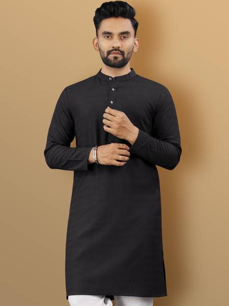 VeBNoR Men Solid Straight Kurta