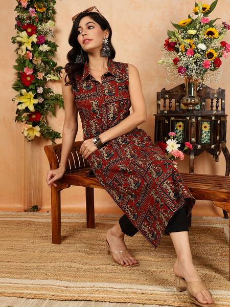 Gulmohar Jaipur Women Printed Straight Kurta