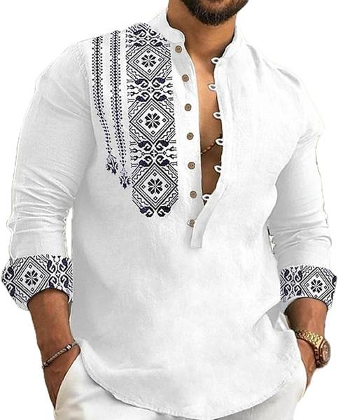 DIMMY Men Printed A-line Kurta