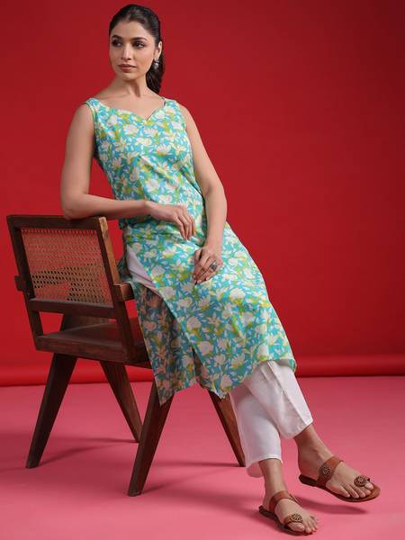 JSIMAR Women Printed Straight Kurta