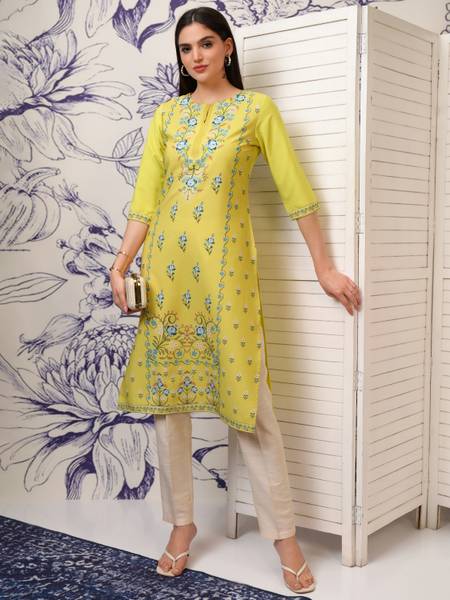 KETCH Women Printed Straight Kurta