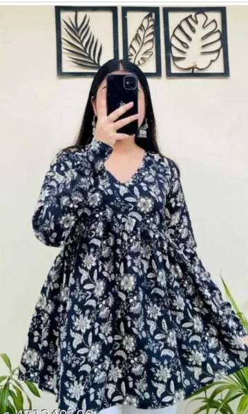 Karwasara comfortwear Women Printed Flared Kurta