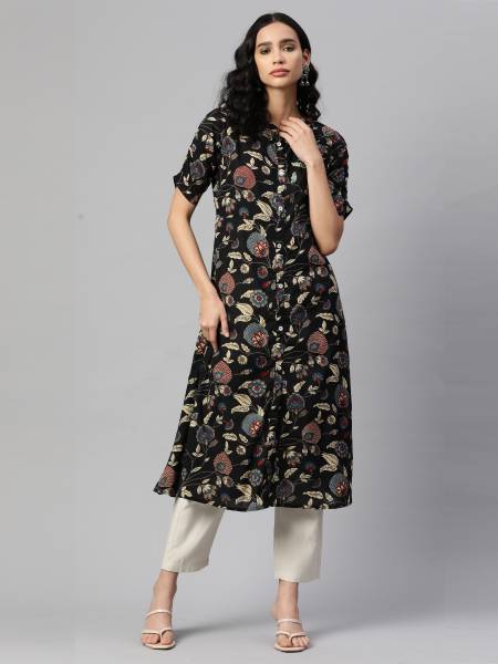 VBUYZ Women Embellished A-line Kurta