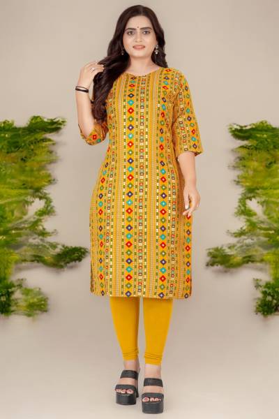 Raghav Silk Studio Women Printed Straight Kurta