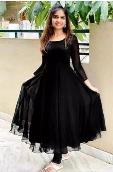 Lakshya Fashion Women Solid Anarkali Kurta
