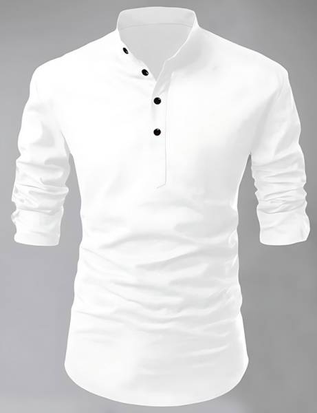 Fashion Marts Men Solid Straight Kurta