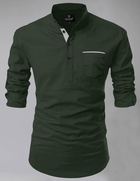 Nofilter Men Solid Straight Kurta