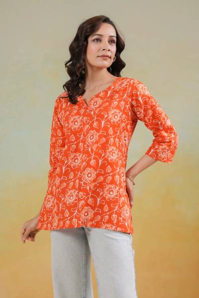 SANGOURI Women Printed Straight Kurta