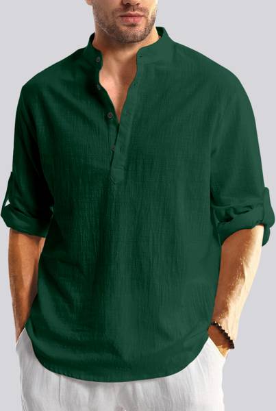 ZARTHA Men Solid Straight Kurta