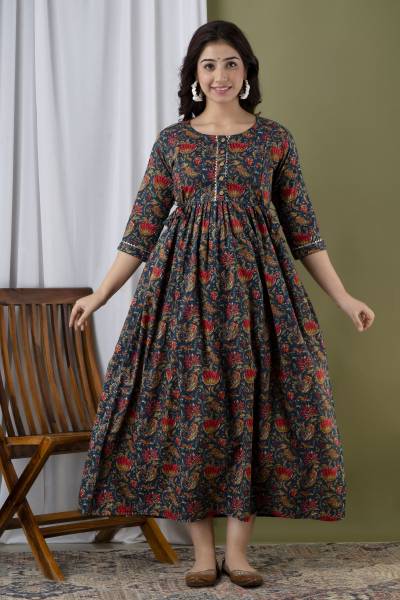 FASHION CLOUD Women Printed Gown Kurta