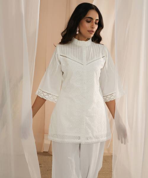 LIBAS Women Embroidered Straight Kurta