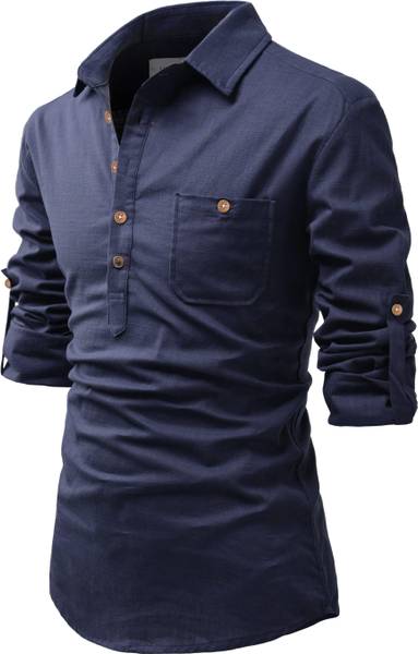 Vida Loca Men Solid Straight Kurta
