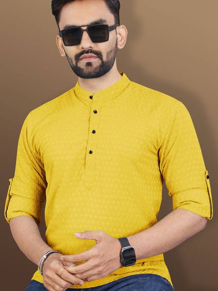 VeBNoR Men Printed Straight Kurta