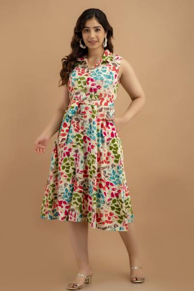 VIPY HANGER Women Floral Print A-line Kurta