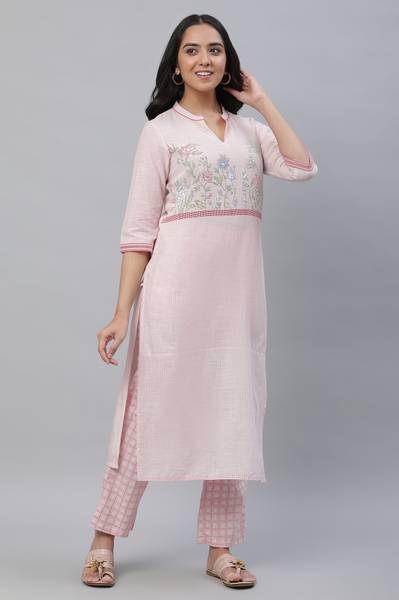 Aurelia Women Self Design Flared Kurta