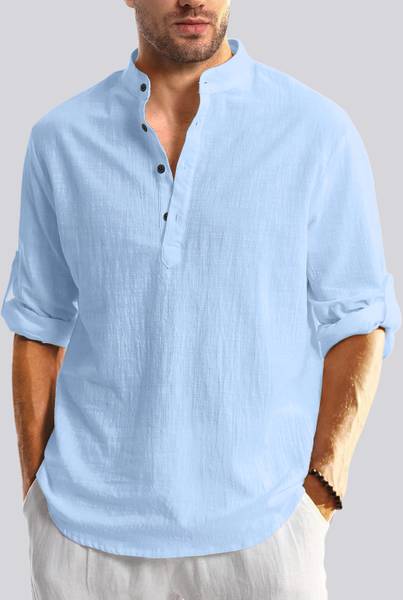 ZARTHA Men Solid Straight Kurta
