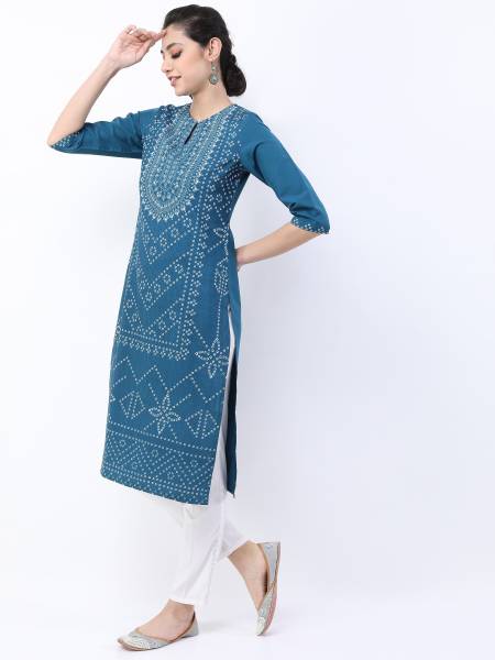 KETCH Women Printed Straight Kurta