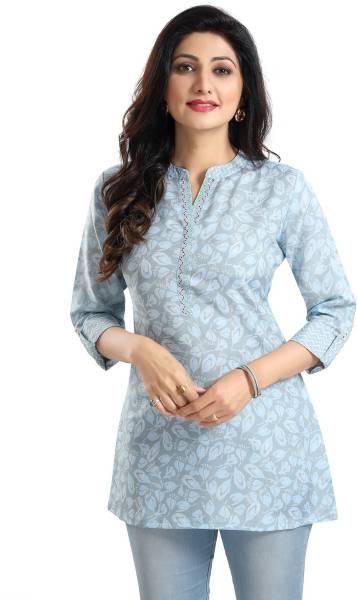 Keshubaba Women Floral Print Straight Kurta